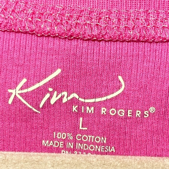 🩷Kim Rogers ribbed pink tank top - Picture 2 of 2